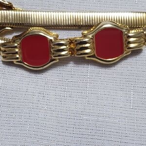 Gold and Red Vintage Bracelet
